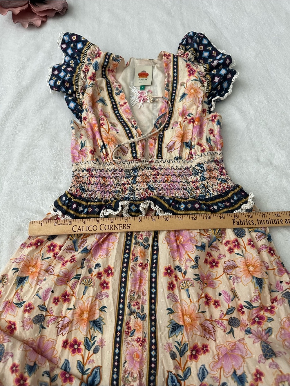 FARM Rio Multi Superbloom Tapestry Maxi Dress Size Small - Picture 9 of 13